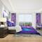 Designart 'Purple and Blue Wonder' Modern & Contemporary Bedding Set - Duvet Cover & Shams